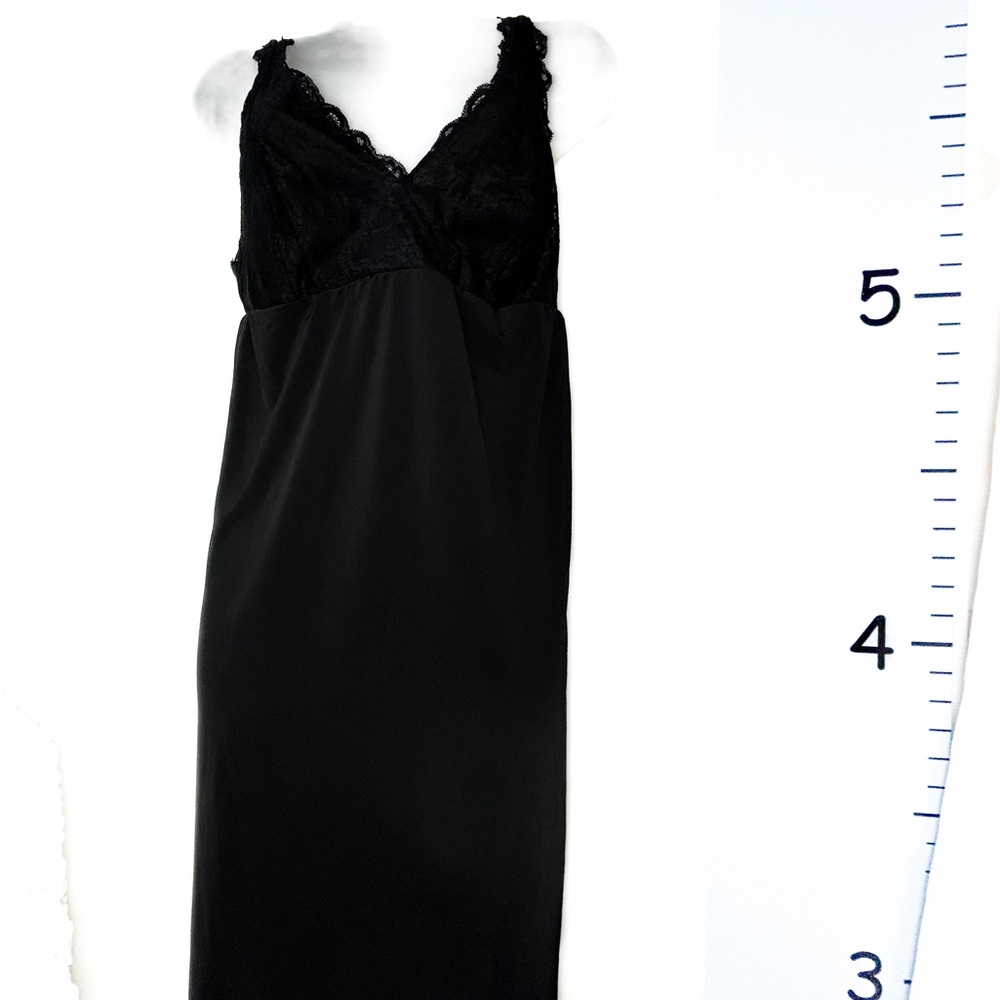 Nottibianche Black Lace Lingerie Full Slip Small‎